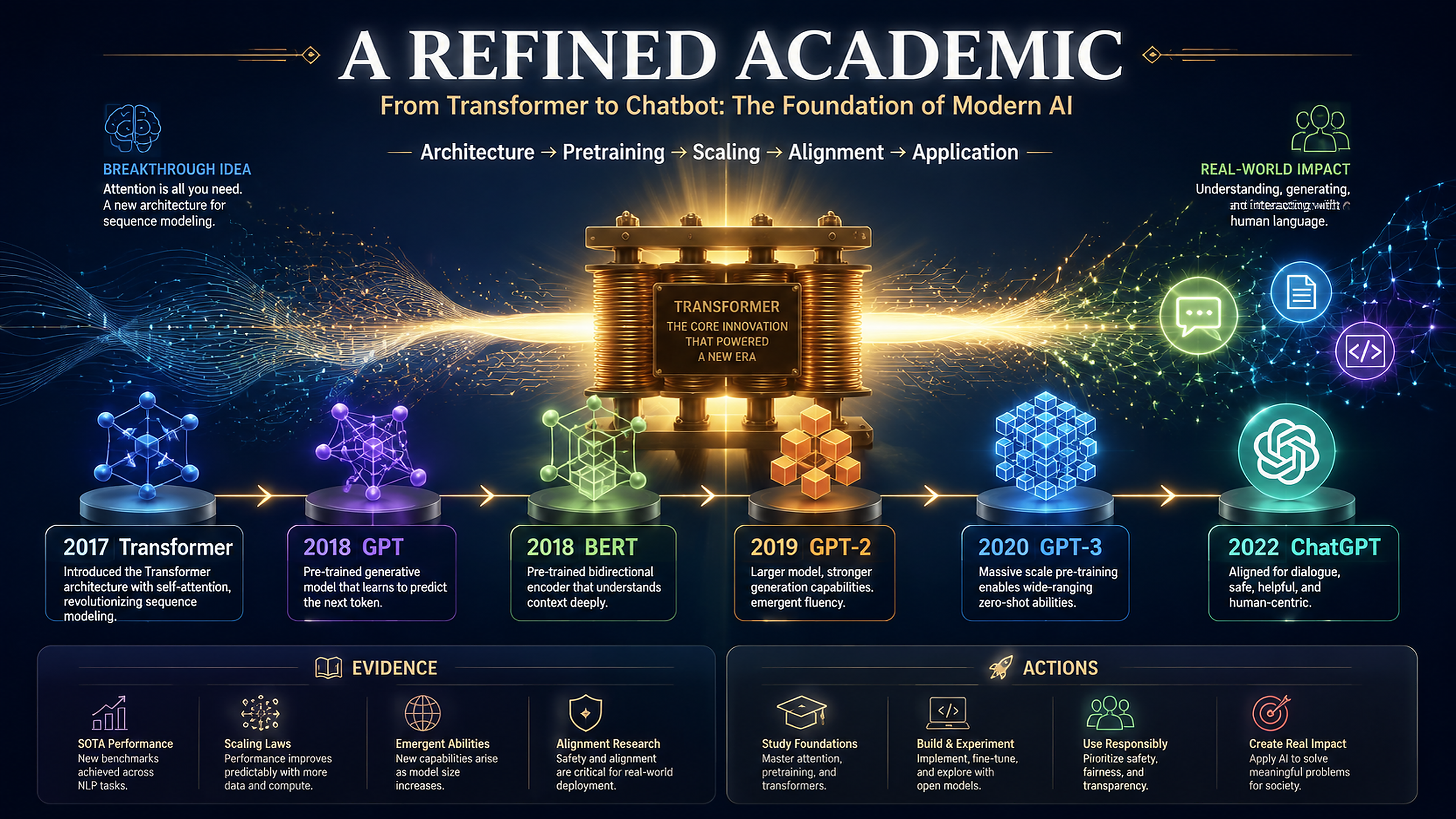 Transformer development timeline real generated demo